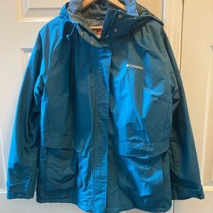 Omni-tech Columbia ski jacket blue women’s extra large